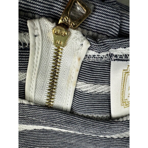 Sail to Sable Dress Womens Small Navy White Striped Coastal Nautical Preppy STS - Picture 9 of 13